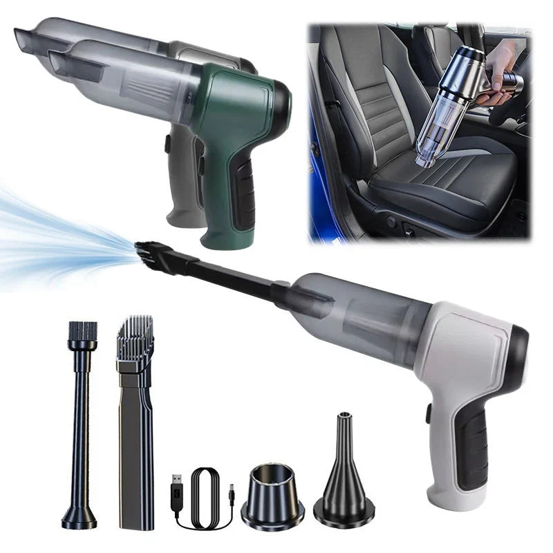 3-in-1 Rechargeable Handheld Vacuum Cleaner with LED Light